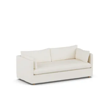 Linnevik sofa - Jump off white 1954-white-oiled oak, 3-seater, with skirt - 1898