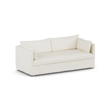 Linnevik sofa - Jump off white 1954-white-oiled oak, 3-seater, with skirt - 1898
