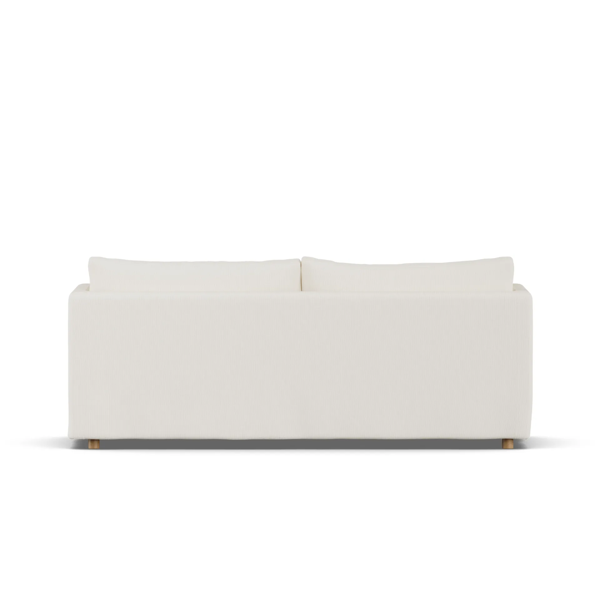 Linnevik sofa, Jump off white 1954-white-oiled oak, 3-seater, with skirt 1898