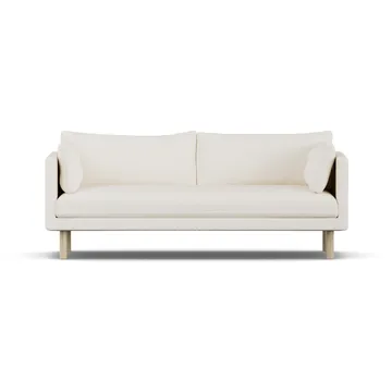 Linnevik sofa - Jump Off White 1954-white-oiled oak, 3-seater, without skirt - 1898