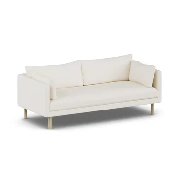 Linnevik sofa - Jump Off White 1954-white-oiled oak, 3-seater, without skirt - 1898