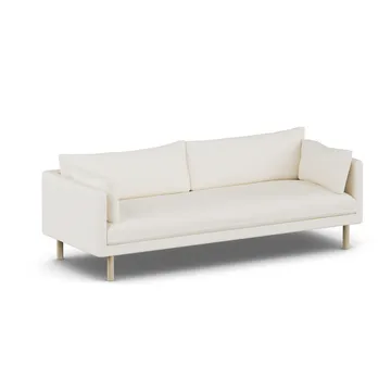 Linnevik sofa - Jump Off White 1954-white-oiled oak, 4-seater, without skirt - 1898