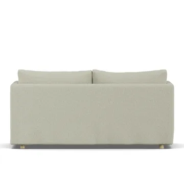 Linnevik sofa - Luiza Beige 3981-white-oiled oak, 2-seater, with skirt - 1898