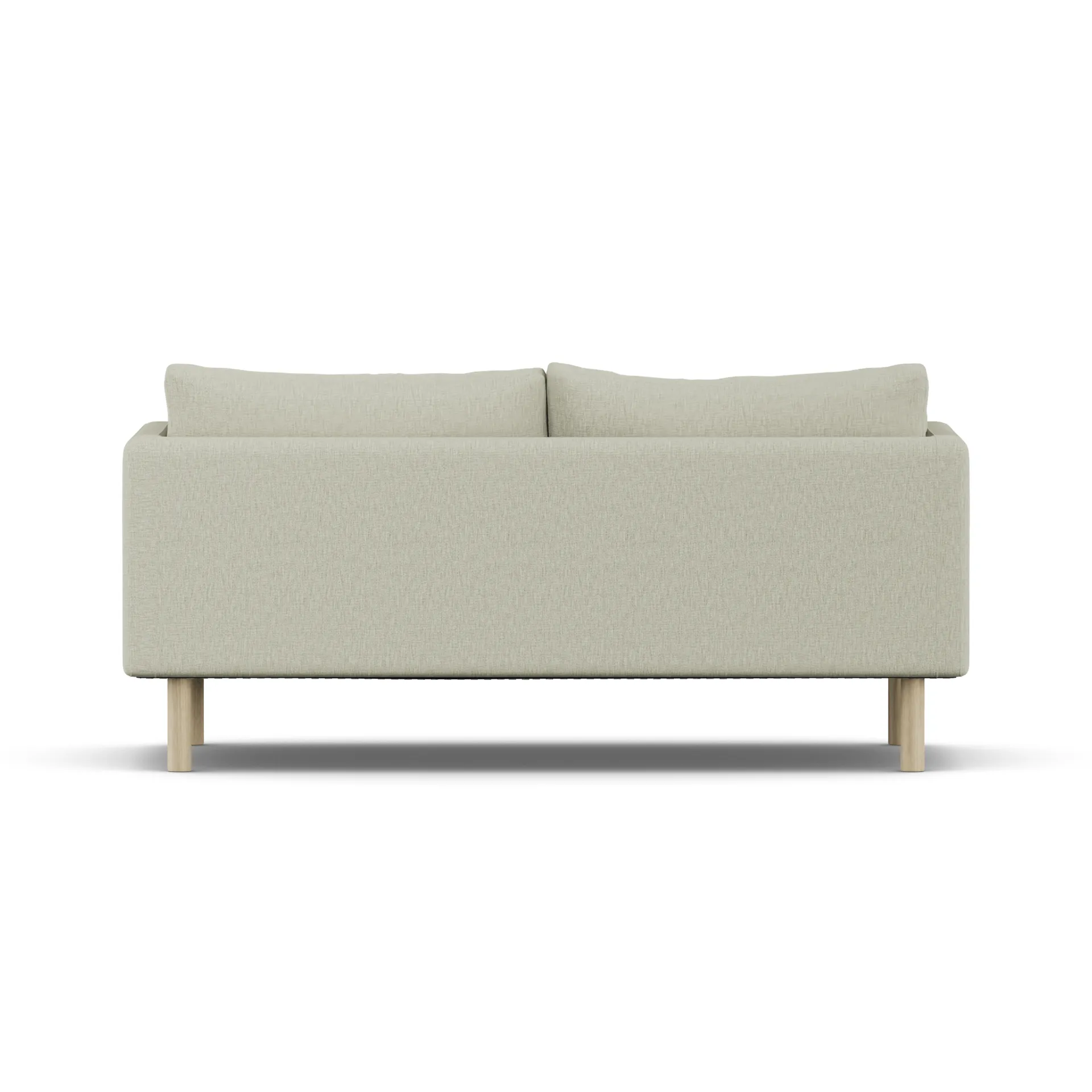Linnevik sofa, Luiza Beige 3981-white-oiled oak, 2-seater, without skirt 1898