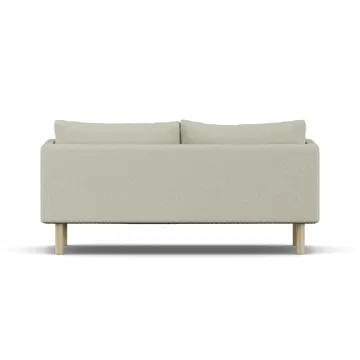 Linnevik sofa - Luiza Beige 3981-white-oiled oak, 2-seater, without skirt - 1898