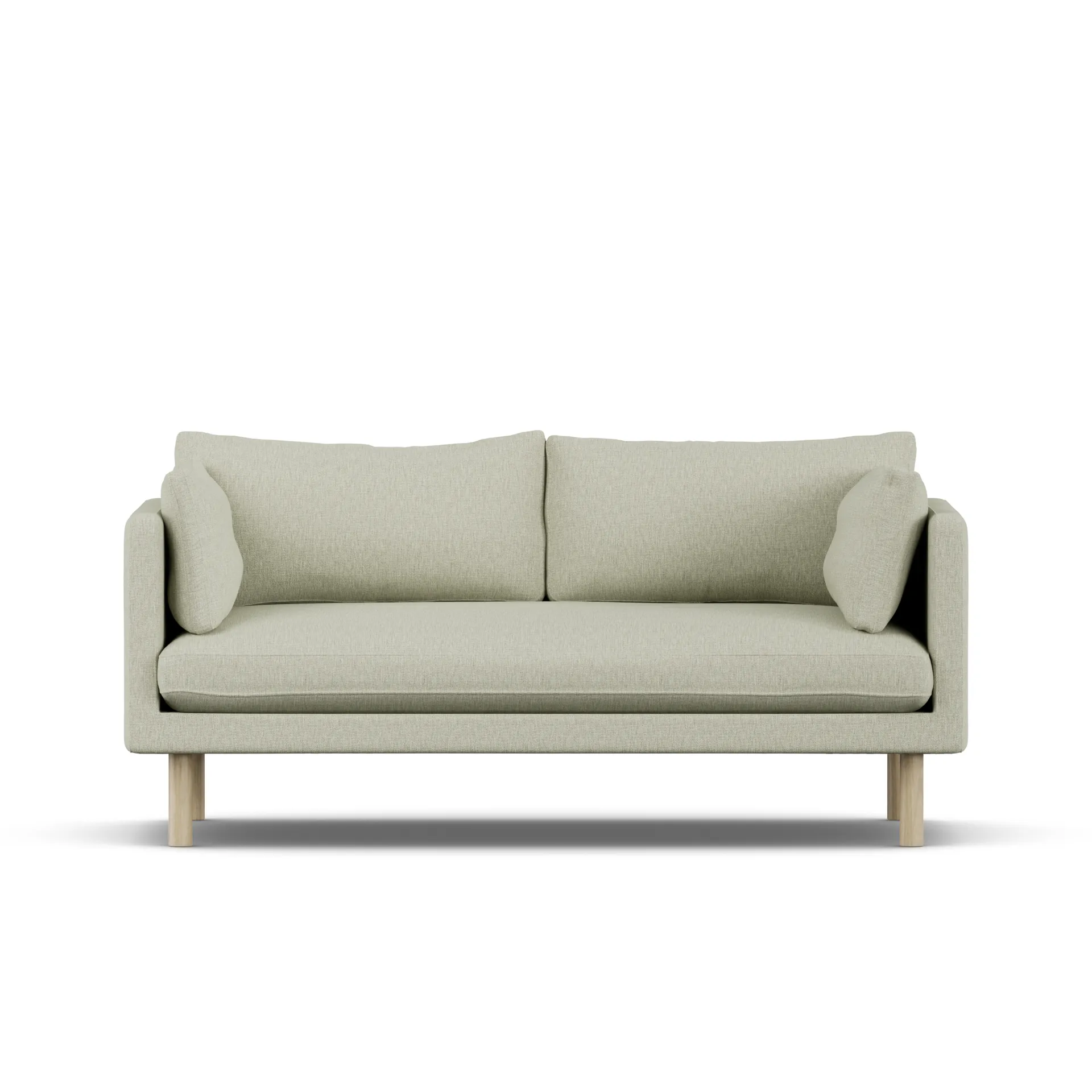 Linnevik sofa, Luiza Beige 3981-white-oiled oak, 2-seater 1898