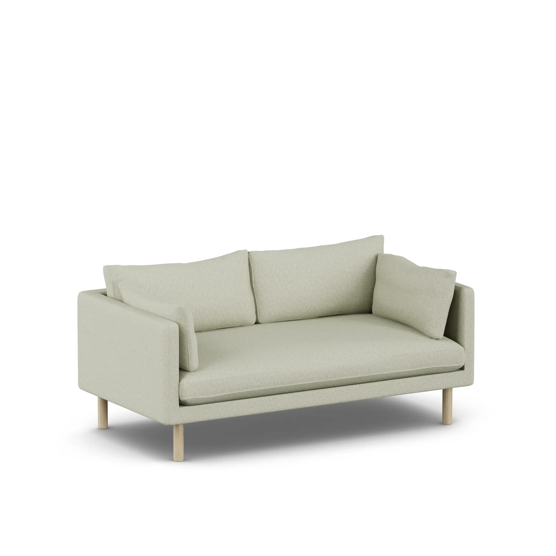 Linnevik sofa, Luiza Beige 3981-white-oiled oak, 2-seater 1898