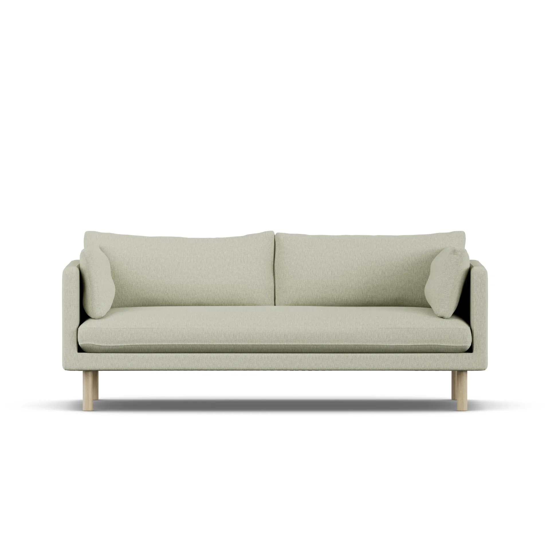 Linnevik sofa, Luiza Beige 3981-white-oiled oak, 3-seater 1898