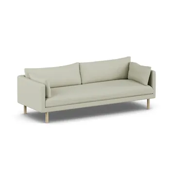 Linnevik sofa - Luiza Beige 3981-white-oiled oak, 4-seater, without skirt - 1898