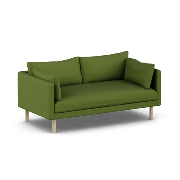 Linnevik sofa - Luiza Green 3975-white-oiled oak, 2-seater, without skirt - 1898