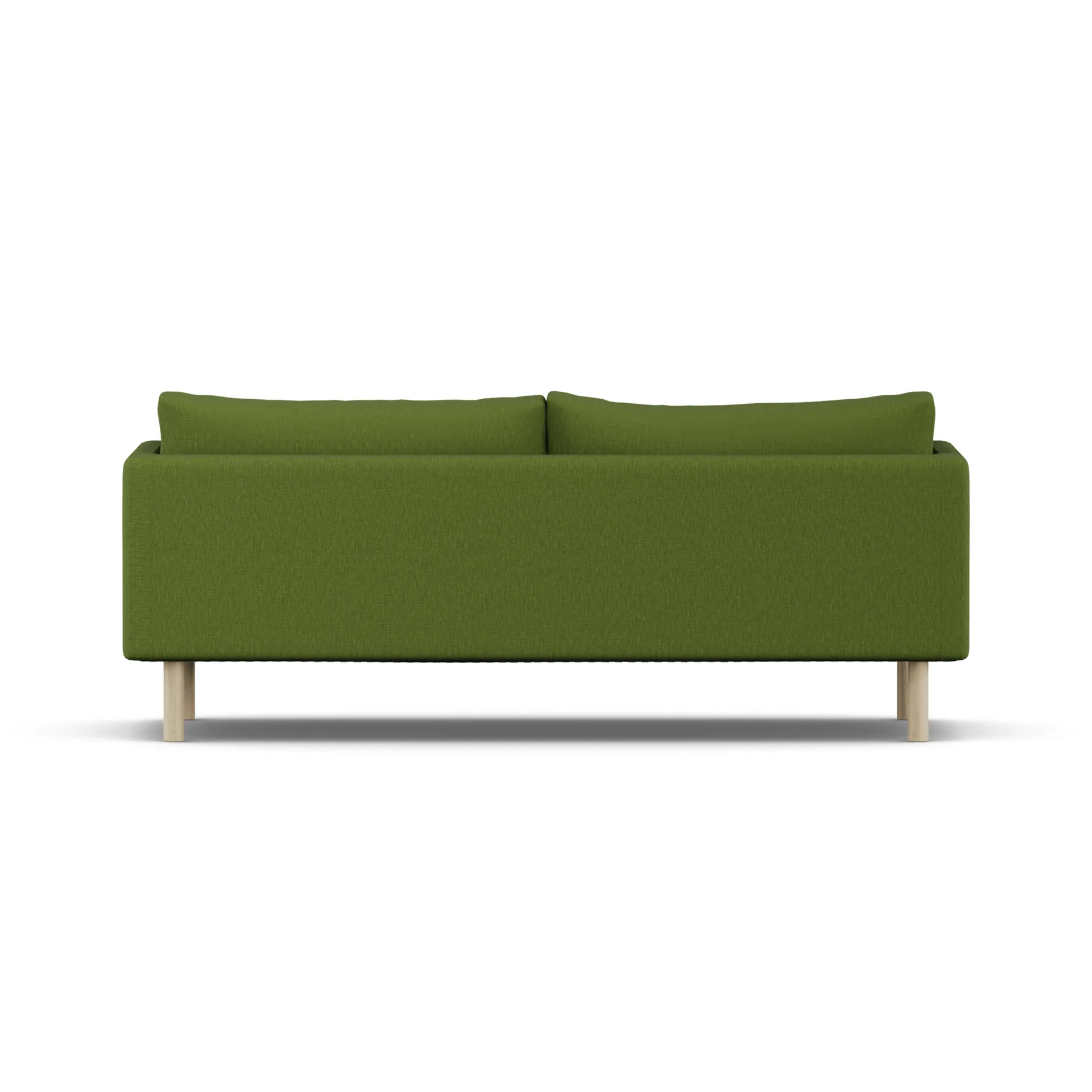Linnevik sofa, Luiza Green 3975-white-oiled oak, 3-seater, without skirt 1898