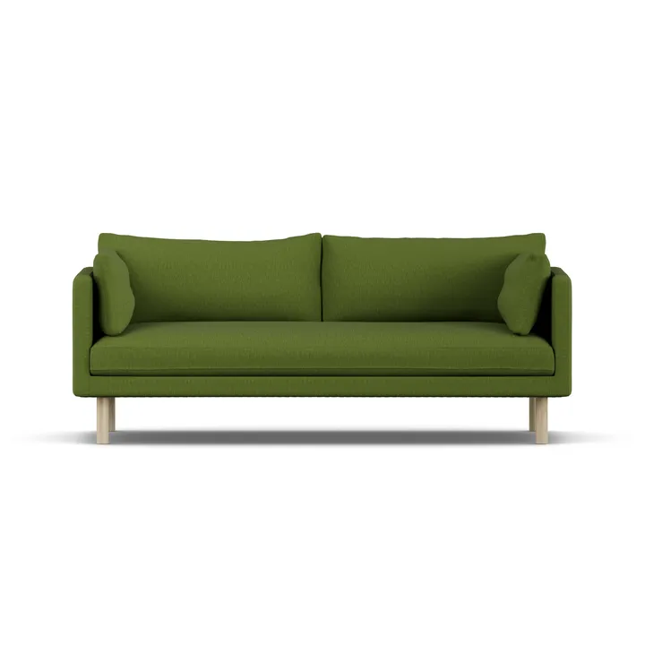 Linnevik sofa - Luiza Green 3975-white-oiled oak, 3-seater - 1898