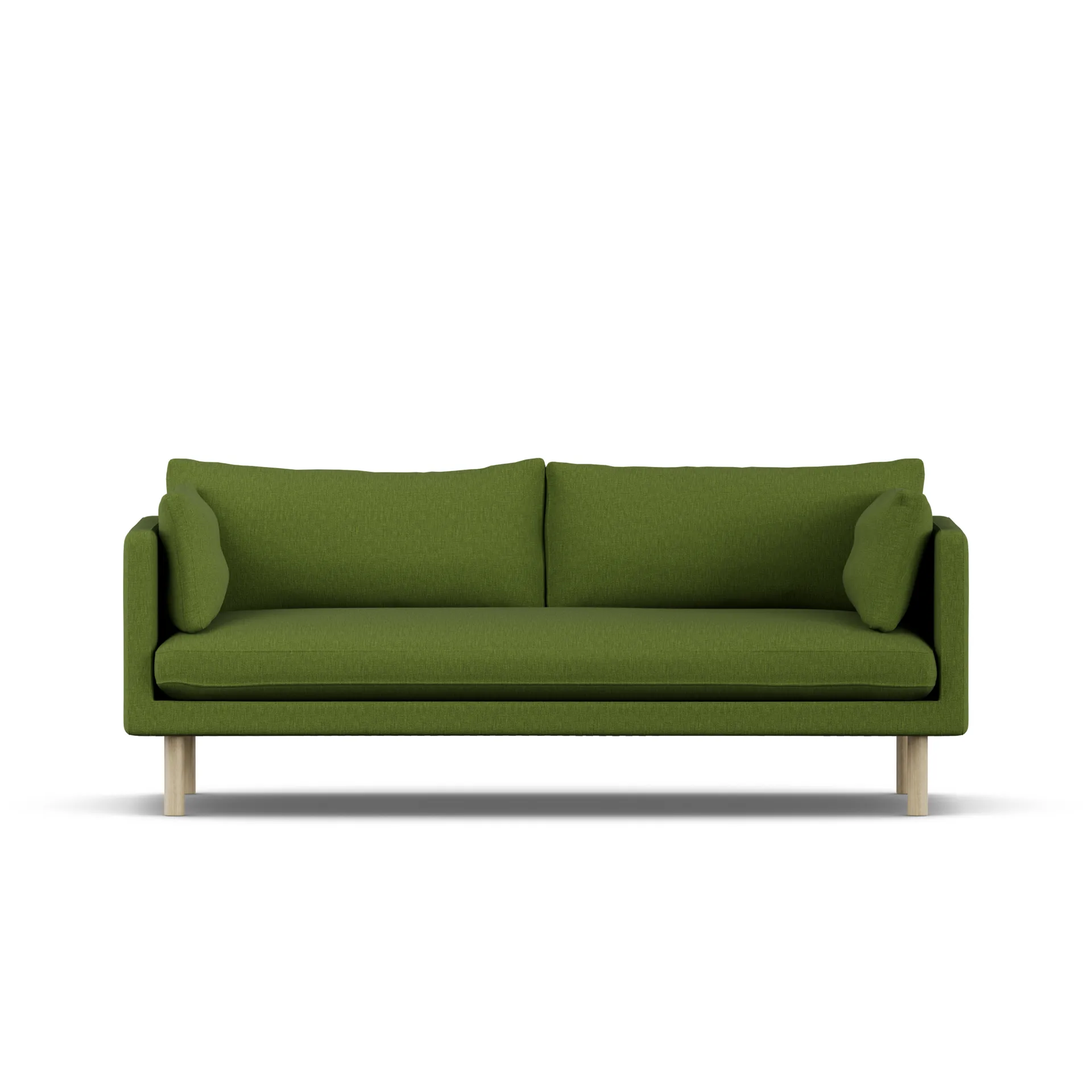 Linnevik sofa, Luiza Green 3975-white-oiled oak, 3-seater 1898