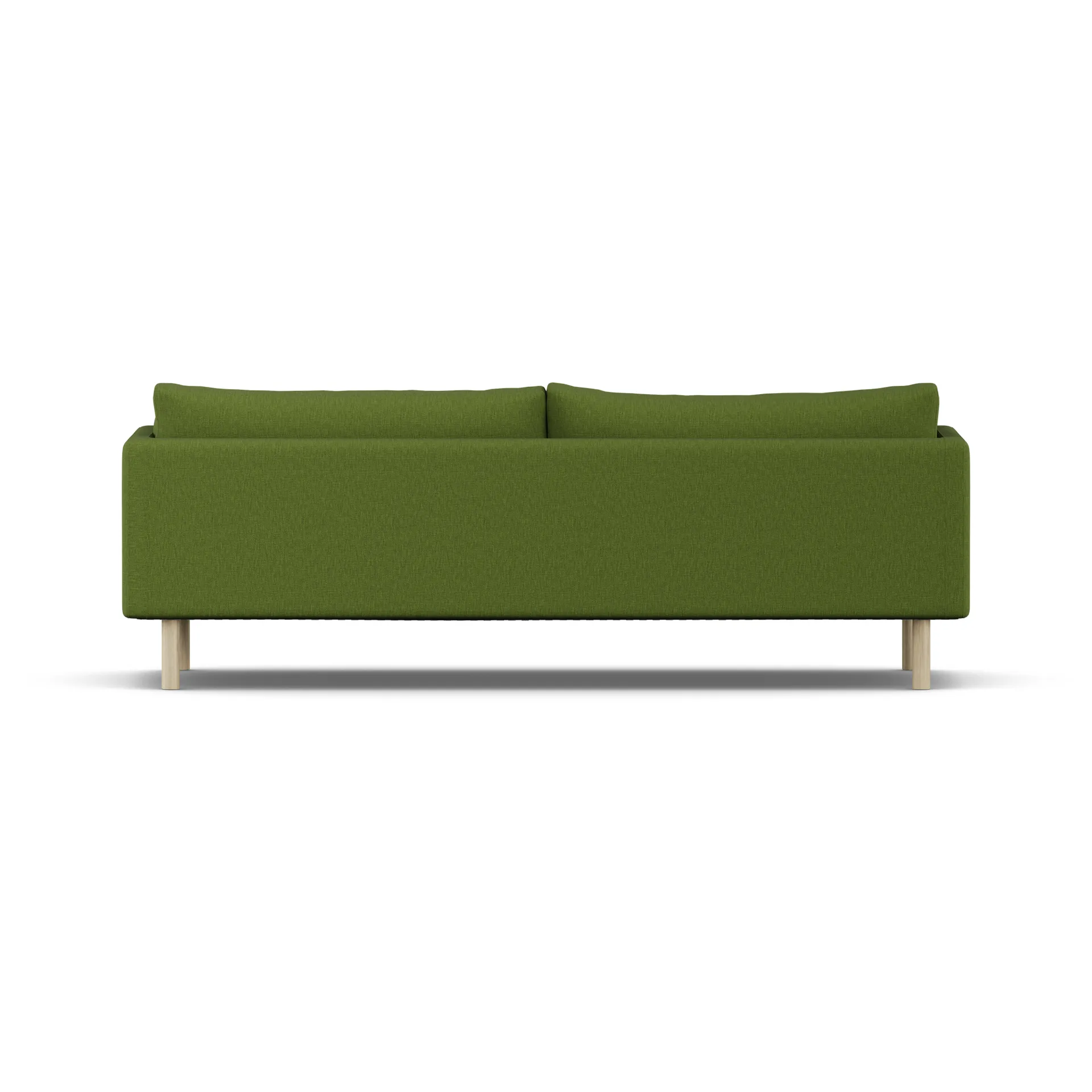 Linnevik sofa, Luiza Green 3975-white-oiled oak, 4-seater, without skirt 1898