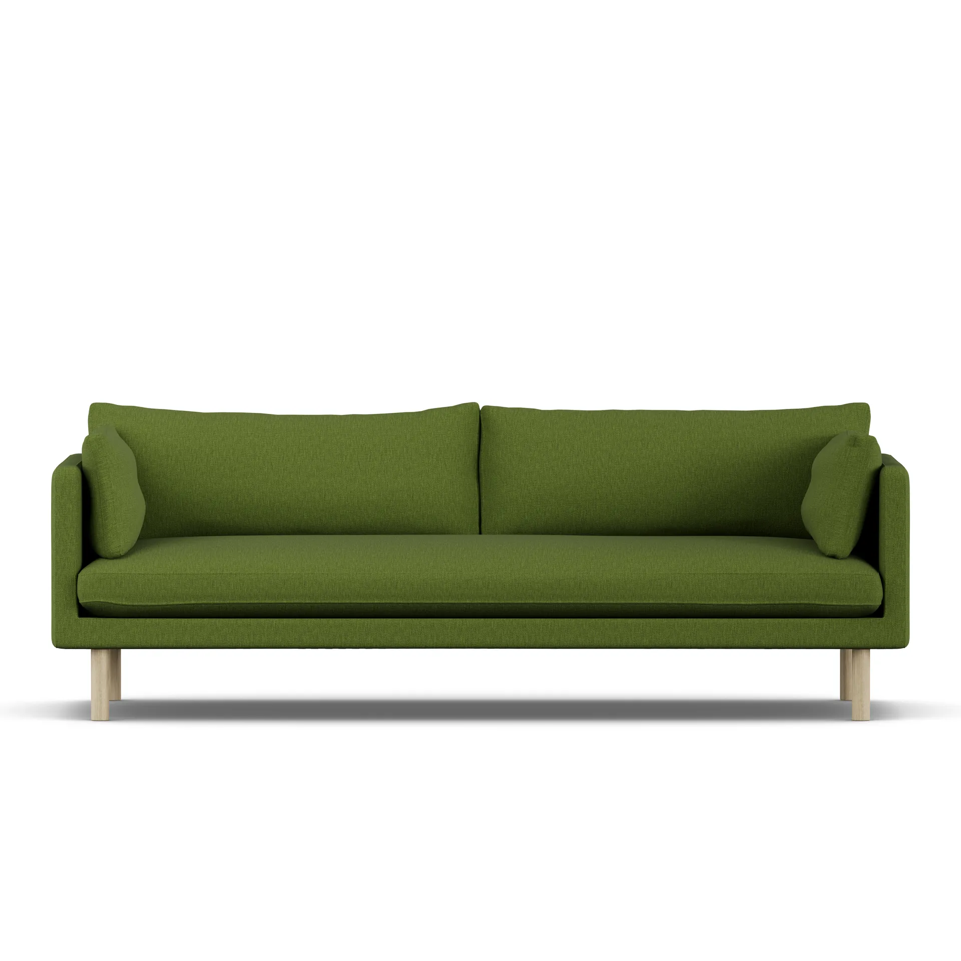 Linnevik sofa, Luiza Green 3975-white-oiled oak, 4-seater 1898