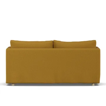 Linnevik sofa - Luiza Mustard 3972-white-oiled oak, 2-seater, with skirt - 1898