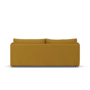 Linnevik sofa - Luiza Mustard 3972-white-oiled oak, 3-seater, with skirt - 1898