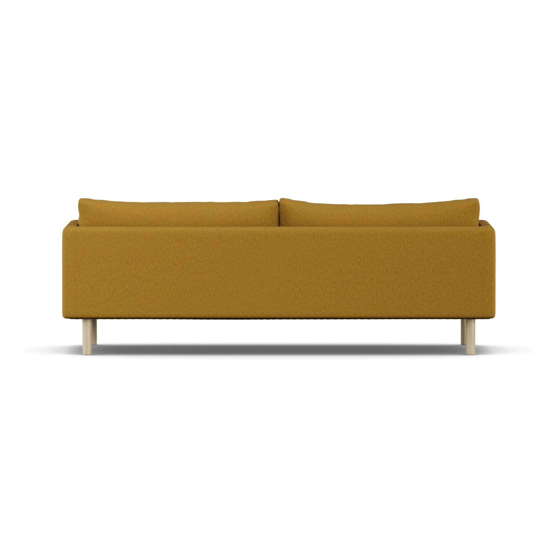 Linnevik sofa, Luiza Mustard 3972-white-oiled oak, 4-seater, without skirt 1898