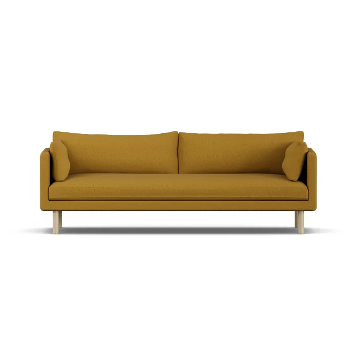 Linnevik sofa - Luiza Mustard 3972-white-oiled oak, 4-seater - 1898