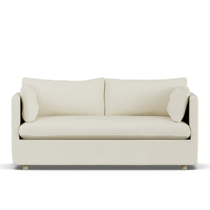 Linnevik sofa - Oslo Nature 1540-white-oiled oak, 2-seater, with skirt - 1898