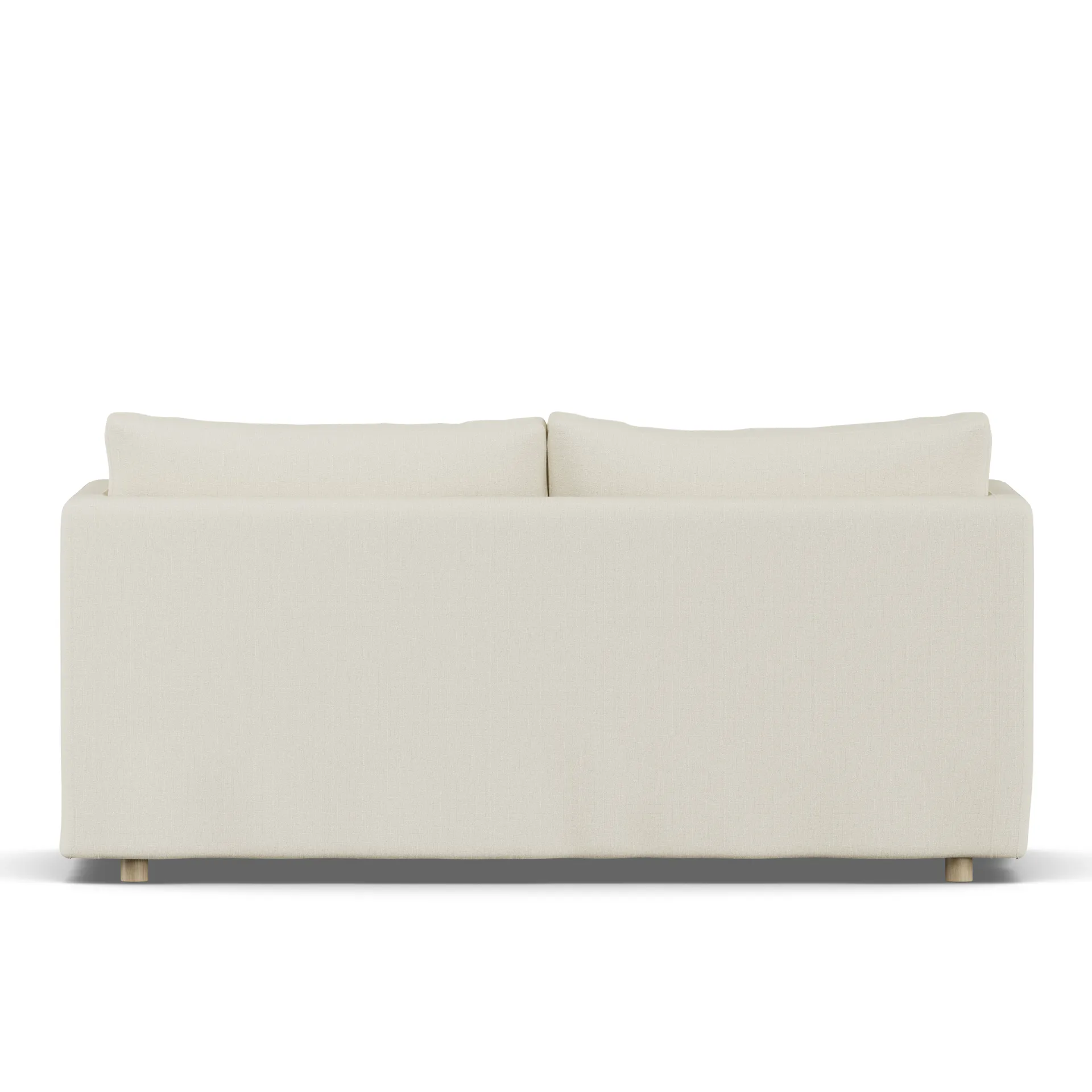 Linnevik sofa, Oslo Nature 1540-white-oiled oak, 2-seater, with skirt 1898