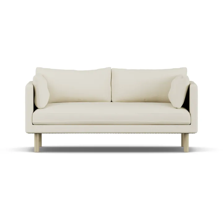 Linnevik sofa - Oslo Nature 1540-white-oiled oak, 2-seater, without skirt - 1898