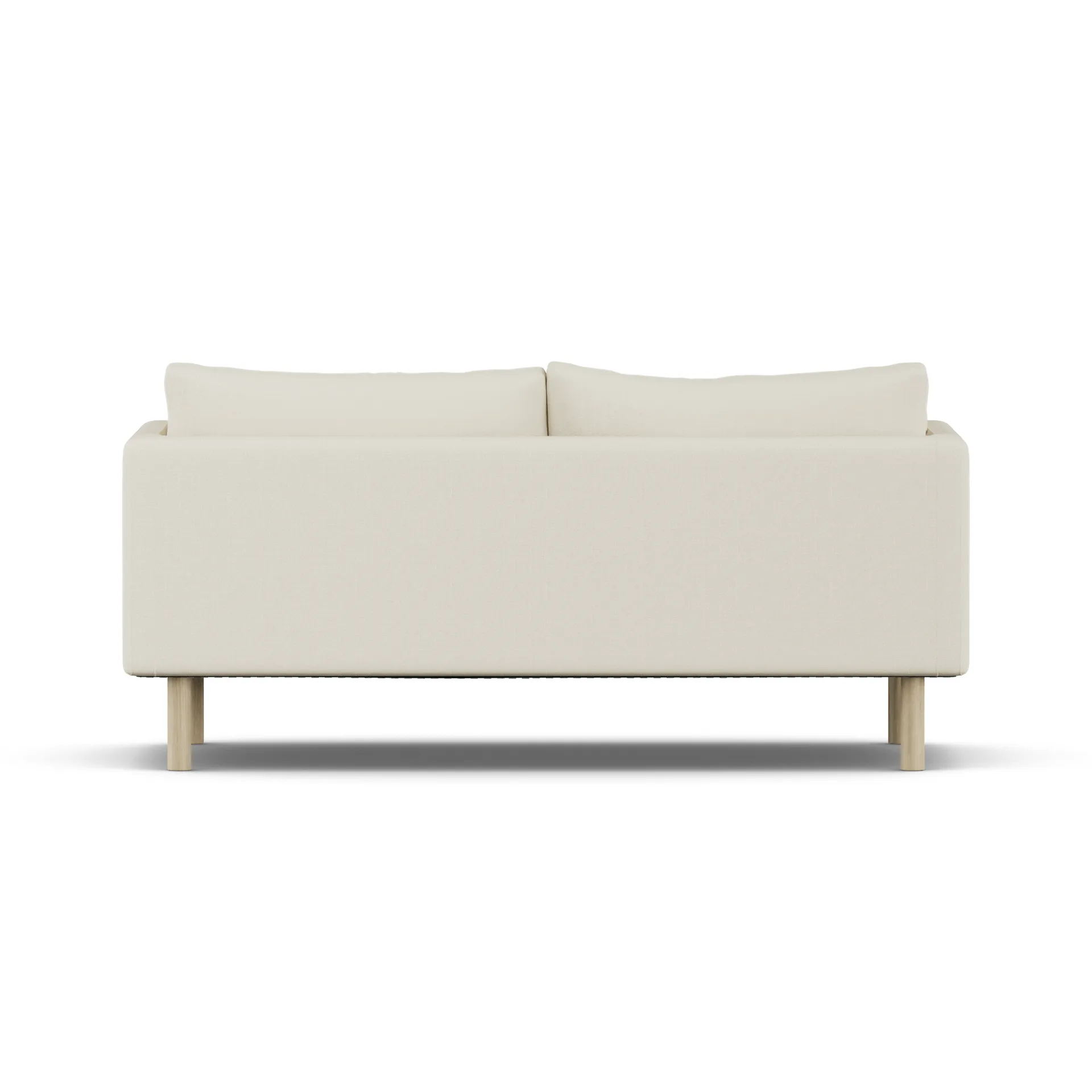 Linnevik sofa, Oslo Nature 1540-white-oiled oak, 2-seater, without skirt 1898