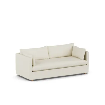 Linnevik sofa - Oslo Nature 1540-white-oiled oak, 3-seater, with skirt - 1898