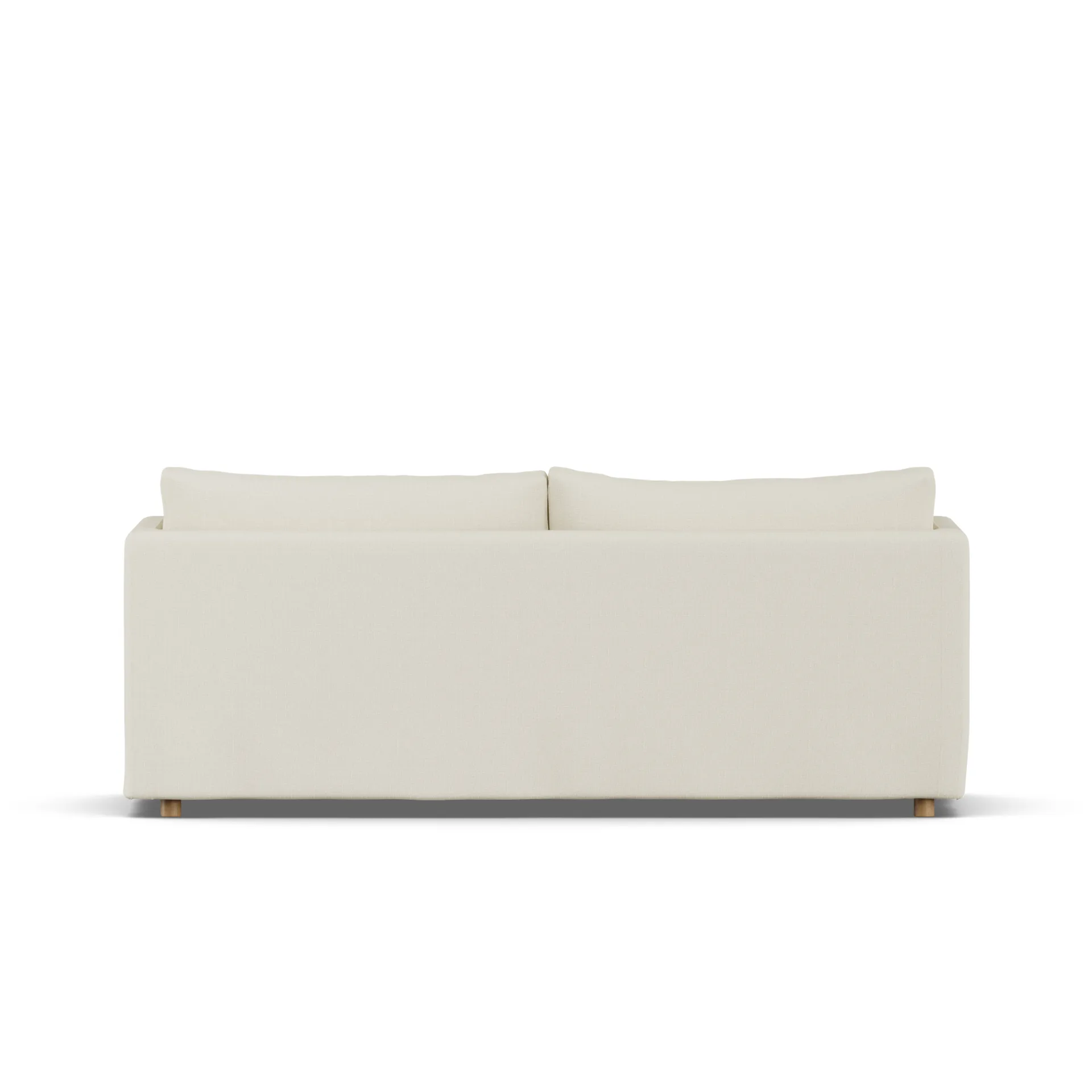 Linnevik sofa, Oslo Nature 1540-white-oiled oak, 3-seater, with skirt 1898