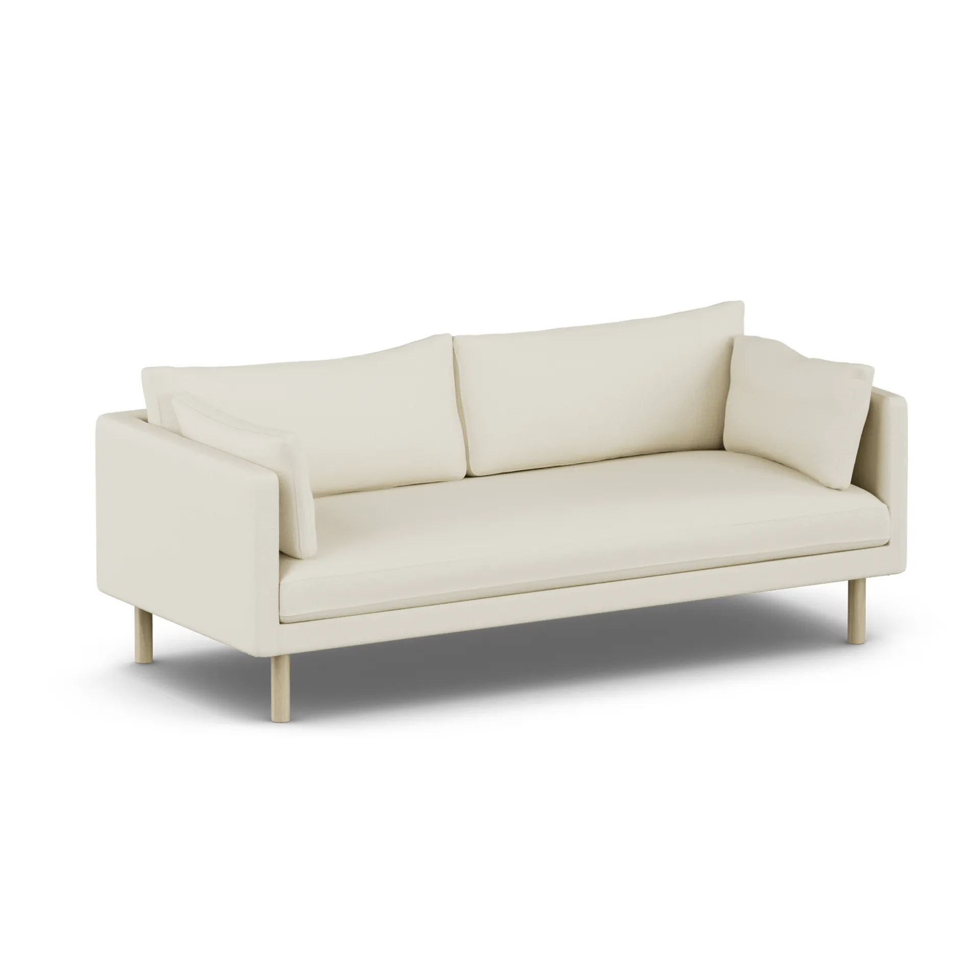 Linnevik sofa, Oslo Nature 1540-white-oiled oak, 3-seater, without skirt 1898