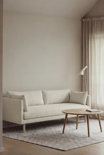 Linnevik sofa - Oslo Nature 1540-white-oiled oak, 3-seater, without skirt - 1898