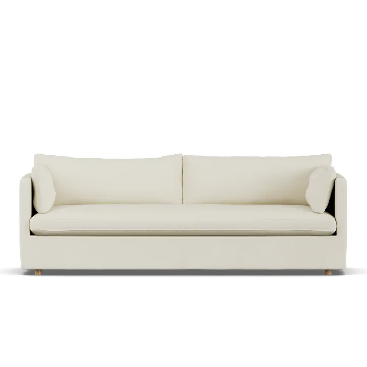 Linnevik sofa - Oslo Nature 1540-white-oiled oak, 4-seater, with skirt - 1898