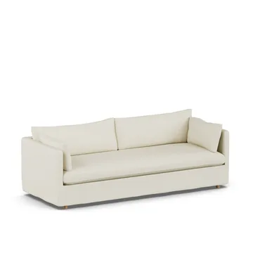 Linnevik sofa - Oslo Nature 1540-white-oiled oak, 4-seater, with skirt - 1898