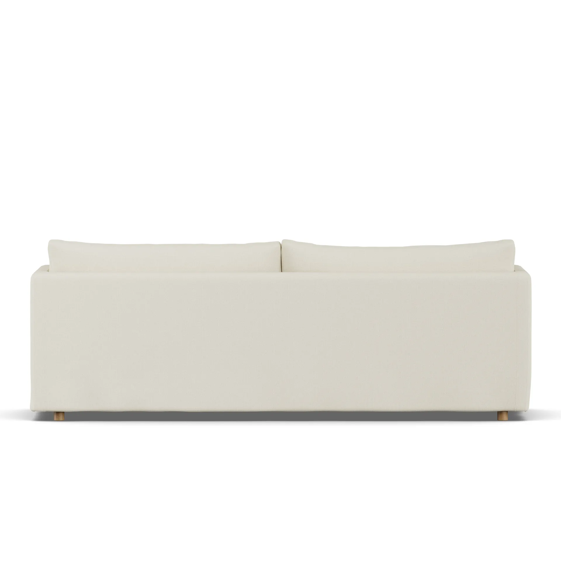 Linnevik sofa, Oslo Nature 1540-white-oiled oak, 4-seater, with skirt 1898