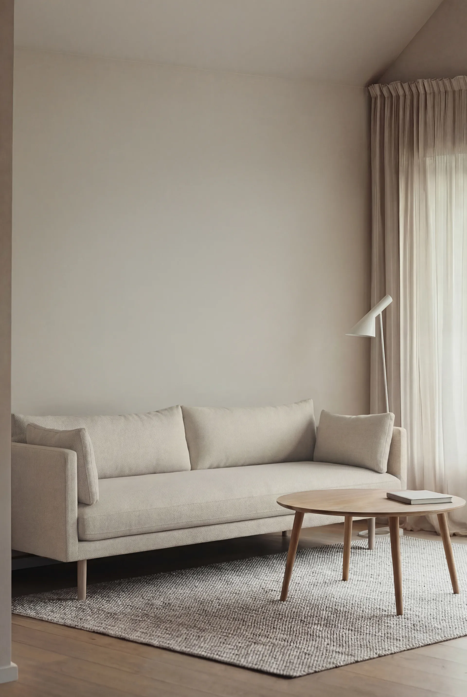 Linnevik sofa, Oslo Nature 1540-white-oiled oak, 4-seater, without skirt 1898