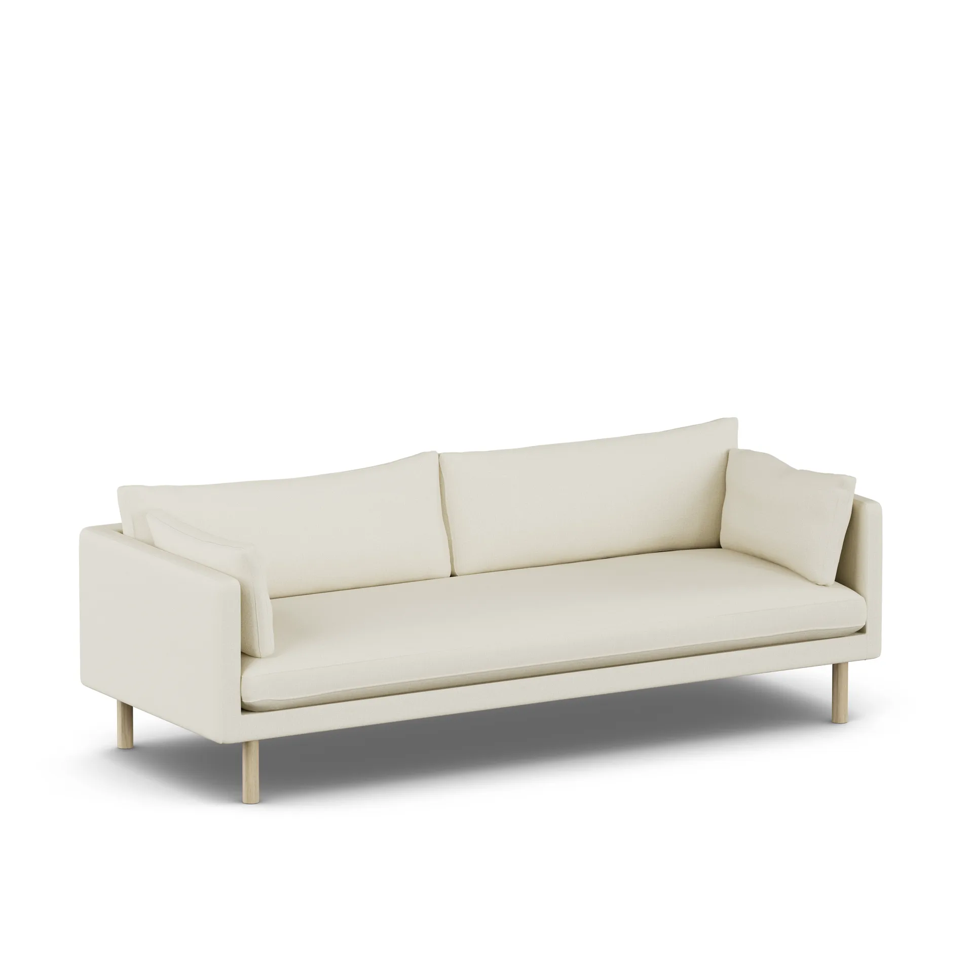 Linnevik sofa, Oslo Nature 1540-white-oiled oak, 4-seater 1898