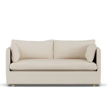 Linnevik sofa - Same Beige 6670-white-oiled oak, 2-seater, with skirt - 1898