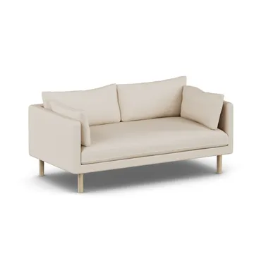 Linnevik sofa - Same Beige 6670-white-oiled oak, 2-seater, without skirt - 1898