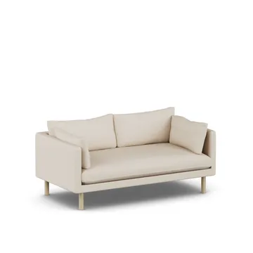 Linnevik sofa - Same Beige 6670-white-oiled oak, 2-seater - 1898