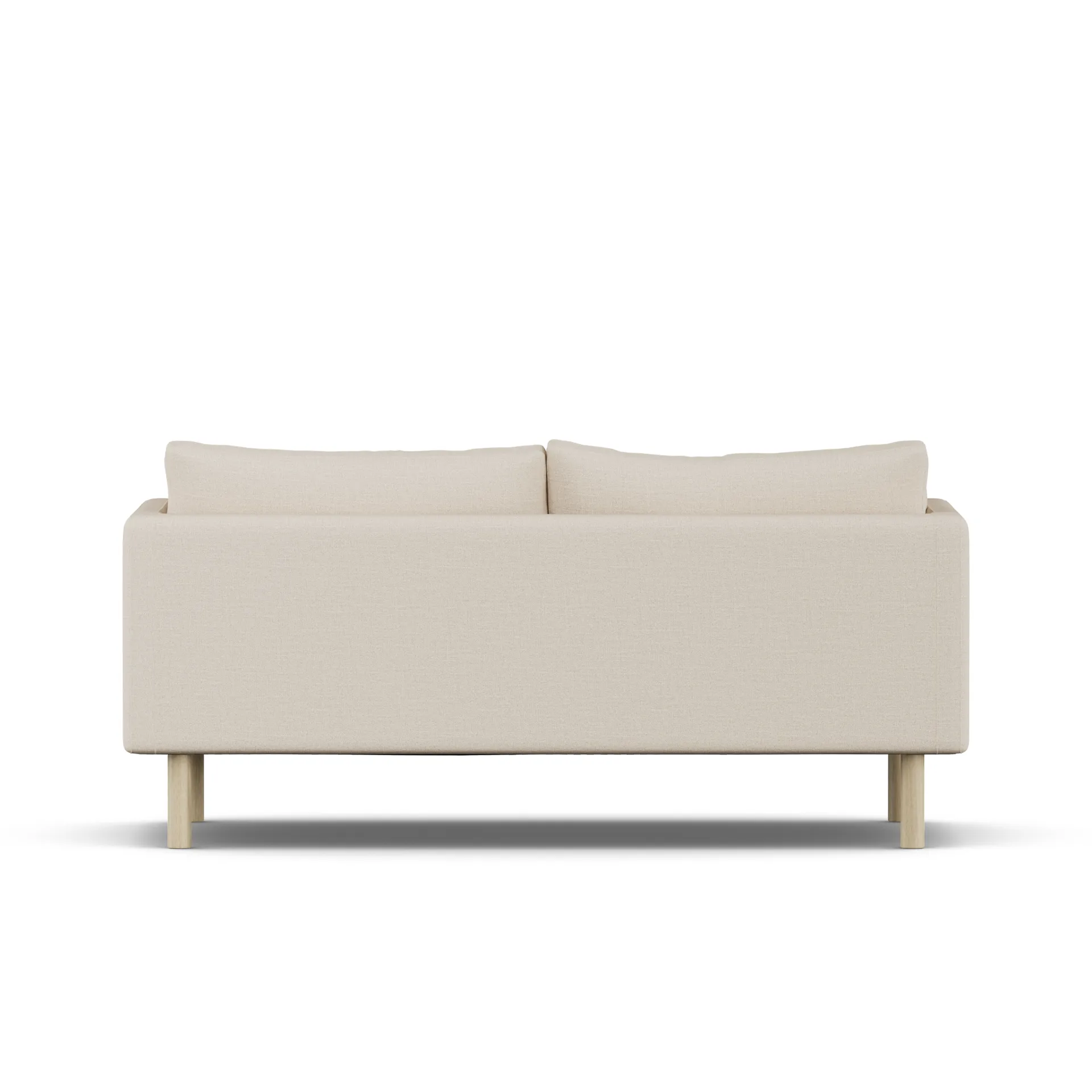 Linnevik sofa, Same Beige 6670-white-oiled oak, 2-seater 1898