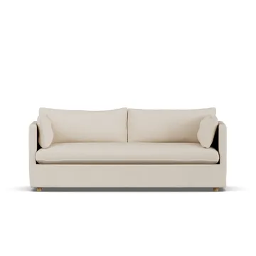 Linnevik sofa - Same Beige 6670-white-oiled oak, 3-seater, with skirt - 1898