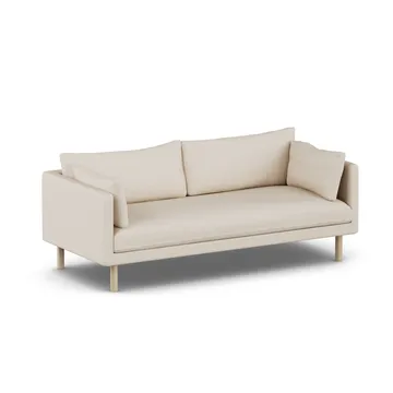 Linnevik sofa - Same Beige 6670-white-oiled oak, 3-seater, without skirt - 1898