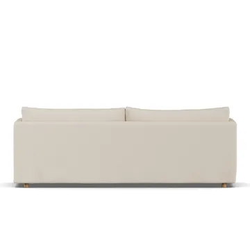 Linnevik sofa - Same Beige 6670-white-oiled oak, 4-seater, with skirt - 1898