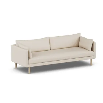 Linnevik sofa - Same Beige 6670-white-oiled oak, 4-seater, without skirt - 1898