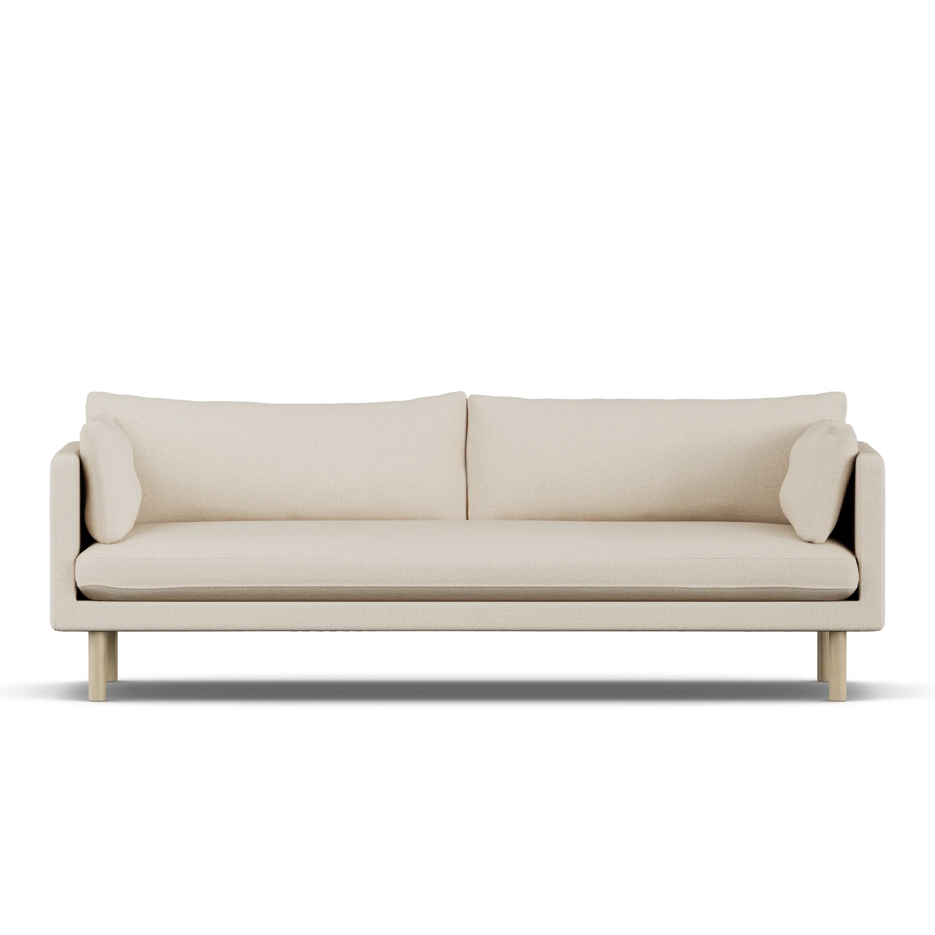 Linnevik sofa, Same Beige 6670-white-oiled oak, 4-seater 1898