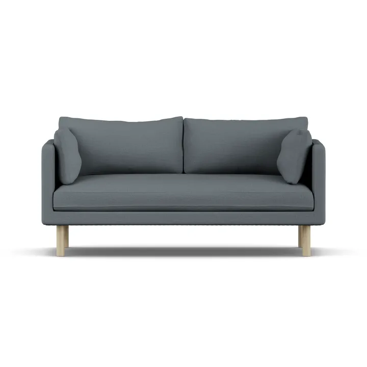 Linnevik sofa - Same Blue 6678-white-oiled oak, 2-seater - 1898