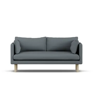 Linnevik sofa - Same Blue 6678-white-oiled oak, 2-seater - 1898
