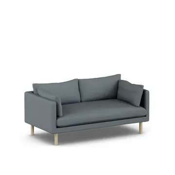 Linnevik sofa - Same Blue 6678-white-oiled oak, 2-seater - 1898