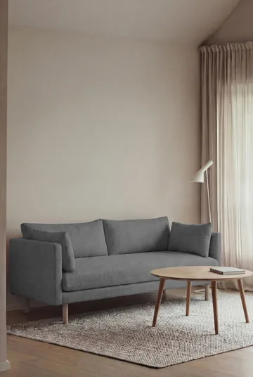 Linnevik sofa - Same Blue 6678-white-oiled oak, 2-seater - 1898