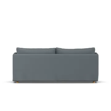 Linnevik sofa - Same Blue 6678-white-oiled oak, 3-seater, with skirt - 1898